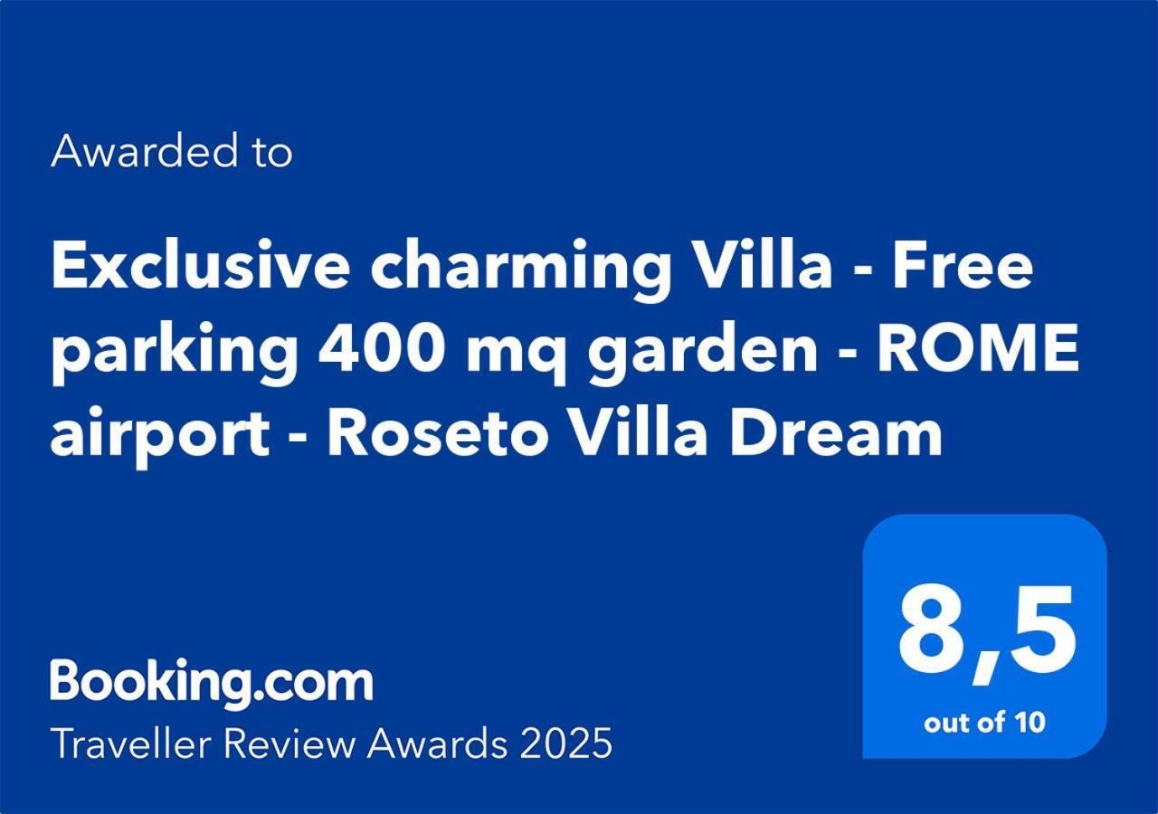 Exclusive Charming Villa - Free Parking 400 Mq Garden - Rome Airport - Roseto Villa Dream Fregenae Extérieur photo